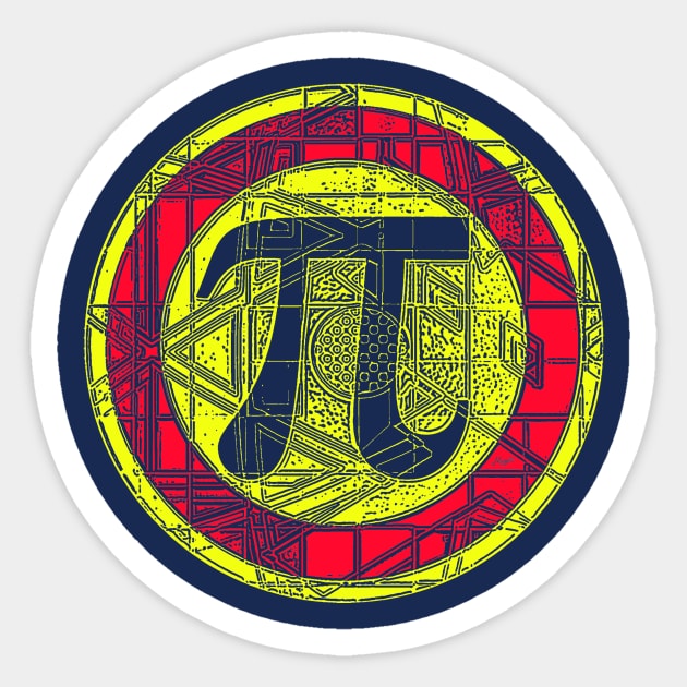 Pi Day Rounds RY Sticker by Mudge